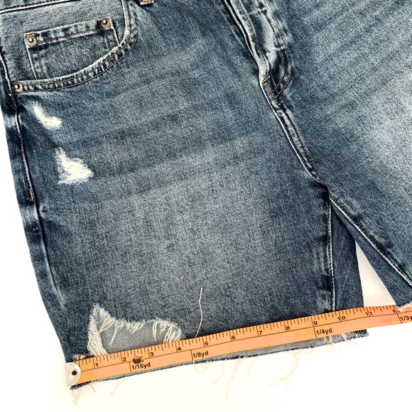 Pistola Devin Distressed Denim Blue Jean Shorts in 111 Vintage Size 30 - Picture 9 of 14